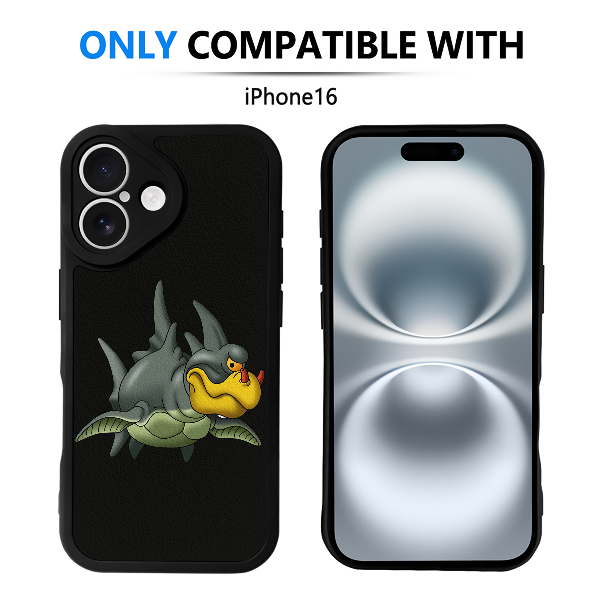 （画像用） ドラゴンクエスト Doragon Kuesuto Dragon Quest 【iPhone 16シリーズ対応】シリコンスマホケース（レザー調） 材質：シリコン